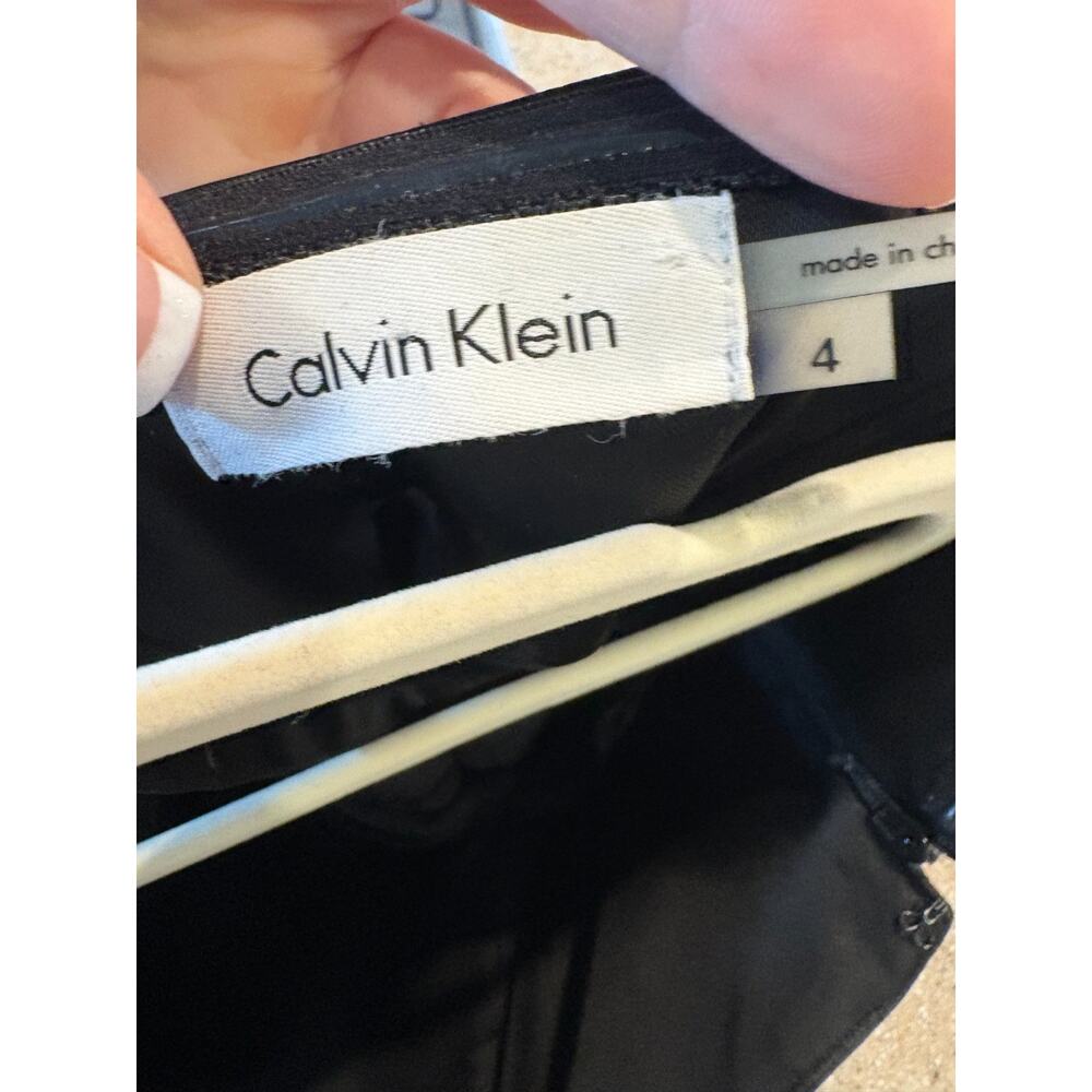 Calvin Klein spaghetti strap black sheath/cocktail dress size 4 - Picture 3 of 6